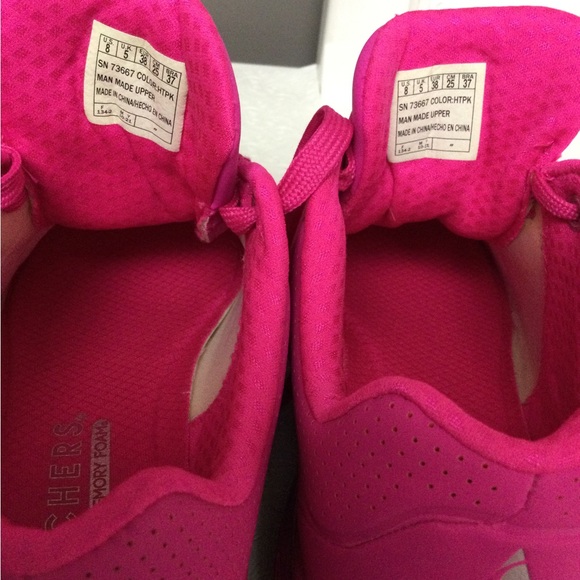 Skechers Street Los Angeles, Woman’s 8, Bright Pink - Picture 8 of 8